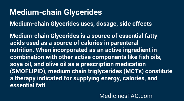 Medium-chain Glycerides
