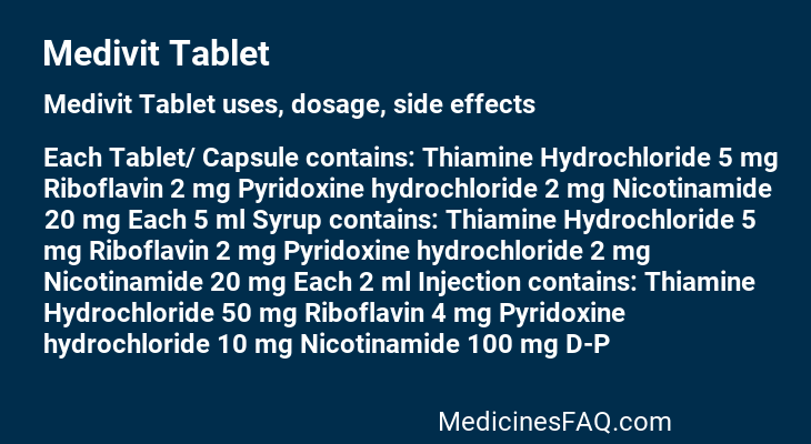 Medivit Tablet