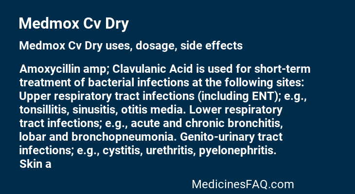 Medmox Cv Dry
