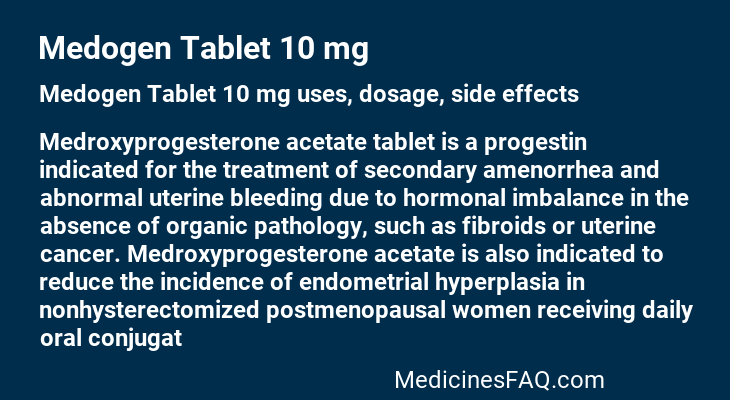 Medogen Tablet 10 mg