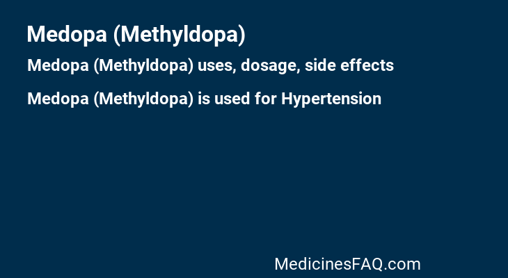 Medopa (Methyldopa)
