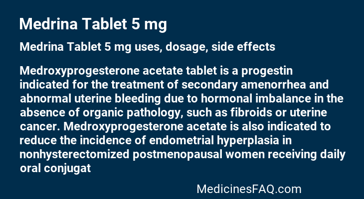 Medrina Tablet 5 mg