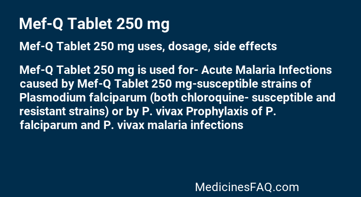 Mef-Q Tablet 250 mg