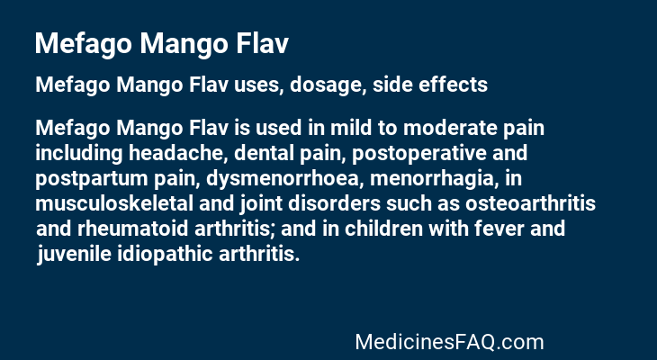 Mefago Mango Flav