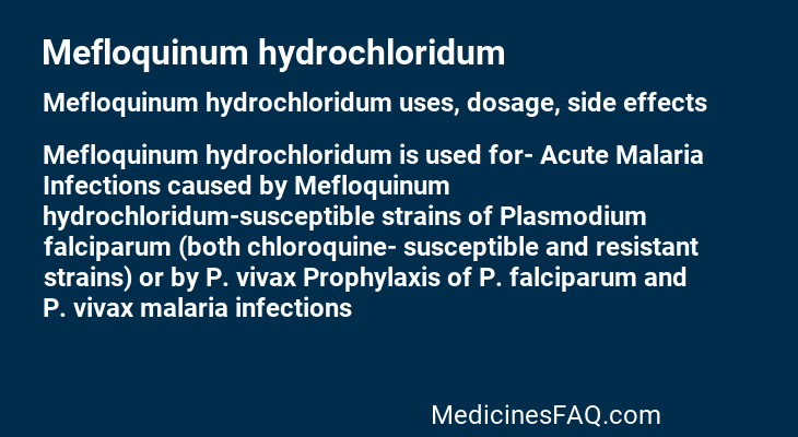 Mefloquinum hydrochloridum