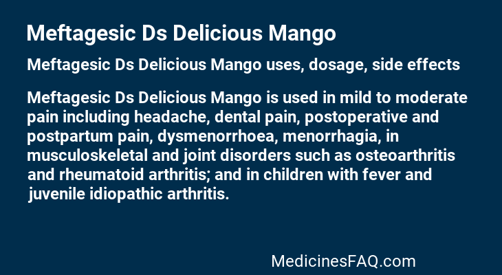 Meftagesic Ds Delicious Mango