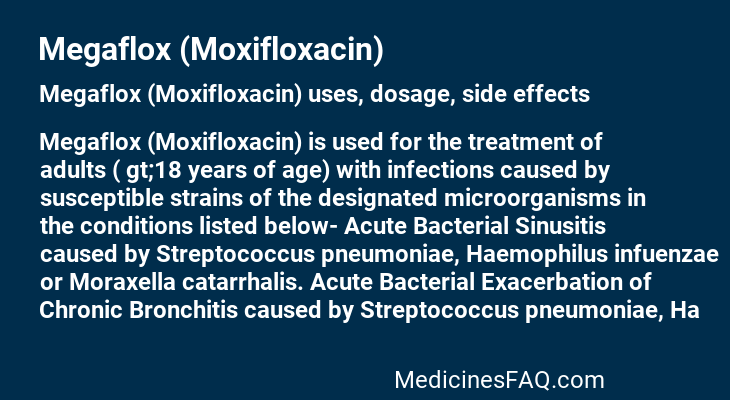 Megaflox (Moxifloxacin)