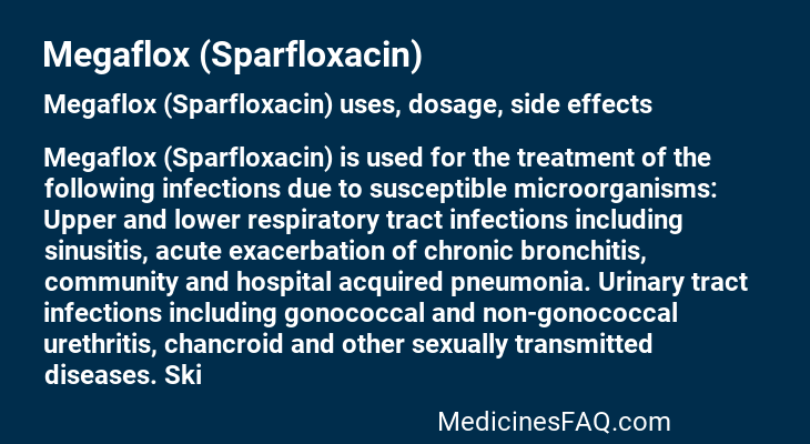 Megaflox (Sparfloxacin)