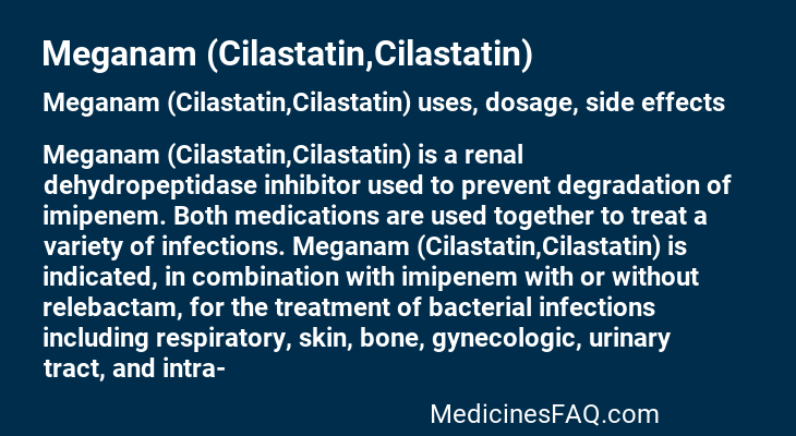 Meganam (Cilastatin,Cilastatin)