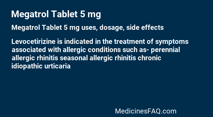 Megatrol Tablet 5 mg