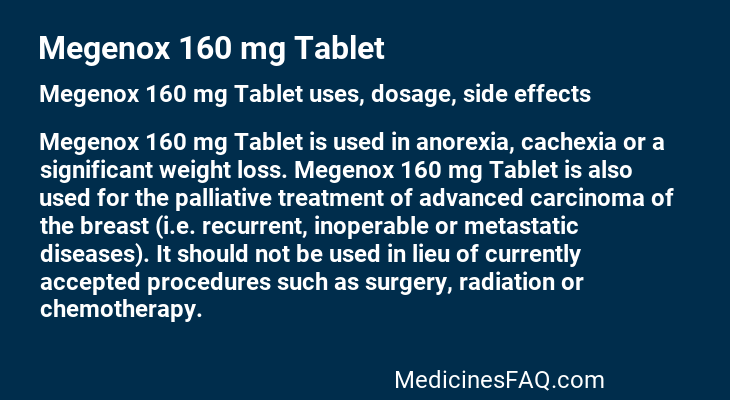 Megenox 160 mg Tablet