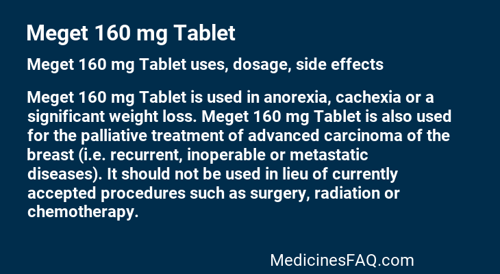 Meget 160 mg Tablet