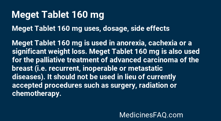 Meget Tablet 160 mg