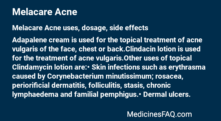 Melacare Acne