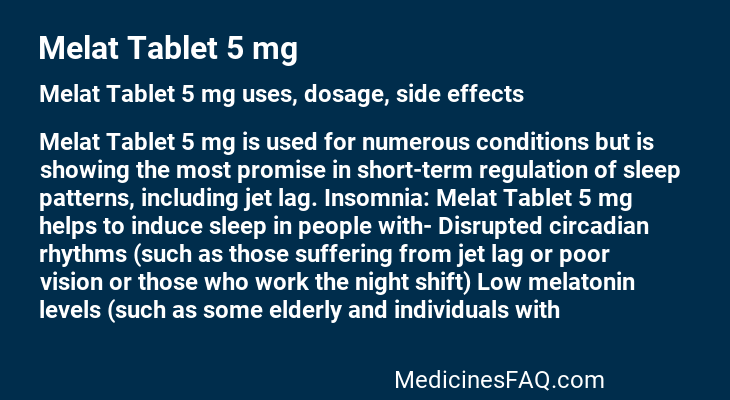 Melat Tablet 5 mg