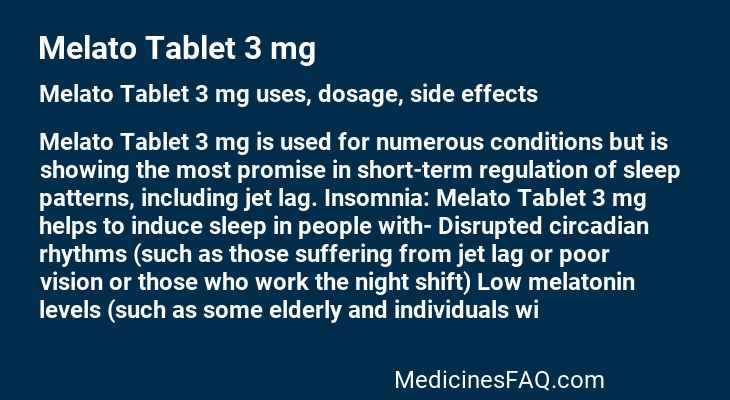 Melato Tablet 3 mg