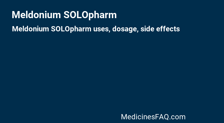 Meldonium SOLOpharm