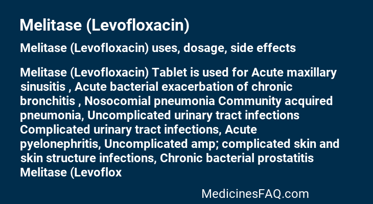 Melitase (Levofloxacin)