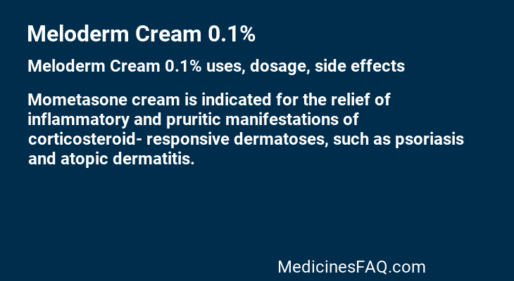 Meloderm Cream 0.1%