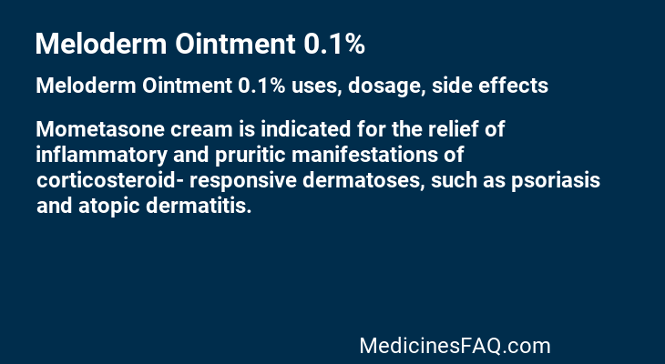 Meloderm Ointment 0.1%