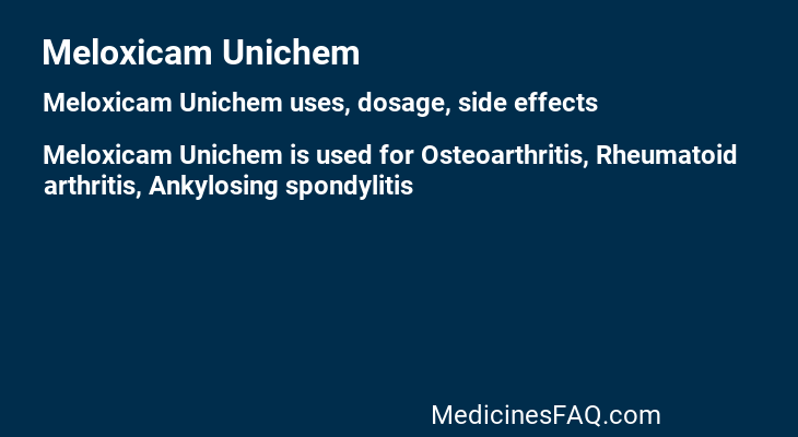 Meloxicam Unichem