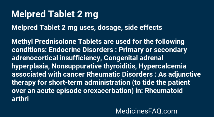 Melpred Tablet 2 mg