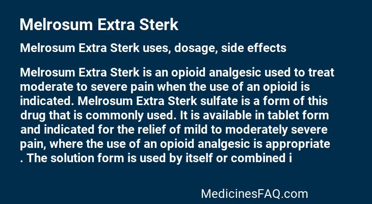 Melrosum Extra Sterk