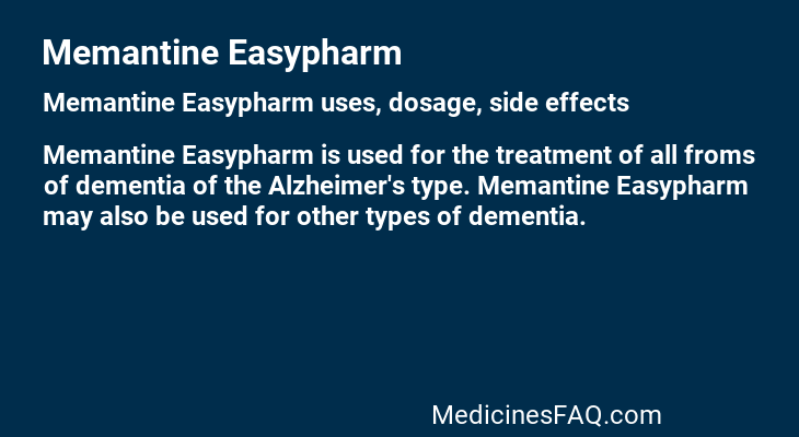 Memantine Easypharm
