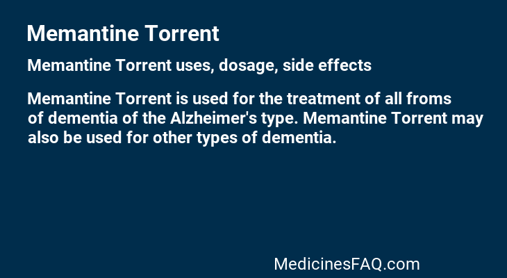 Memantine Torrent