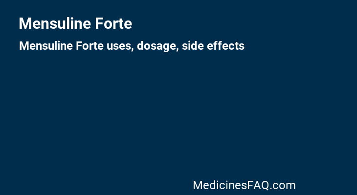 Mensuline Forte