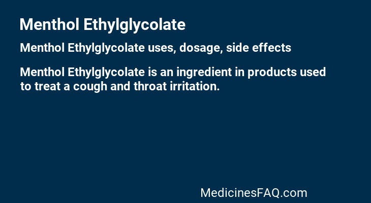 Menthol Ethylglycolate