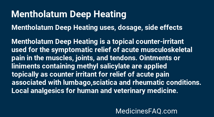 Mentholatum Deep Heating