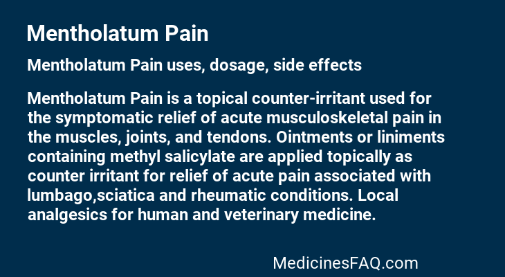 Mentholatum Pain