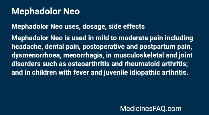 Mephadolor Neo