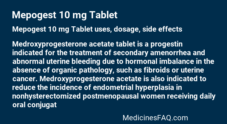 Mepogest 10 mg Tablet