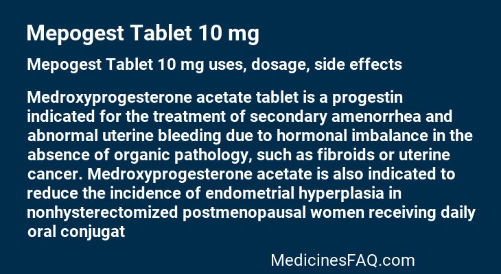 Mepogest Tablet 10 mg