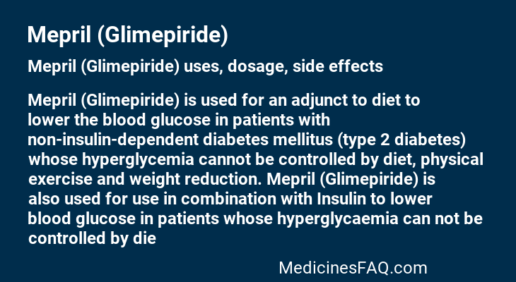 Mepril (Glimepiride)