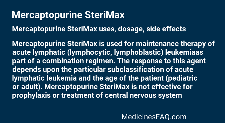 Mercaptopurine SteriMax