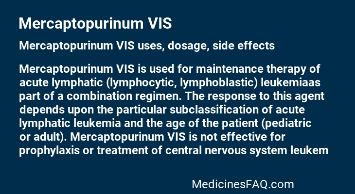 Mercaptopurinum VIS