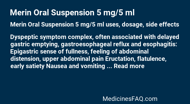 Merin Oral Suspension 5 mg/5 ml