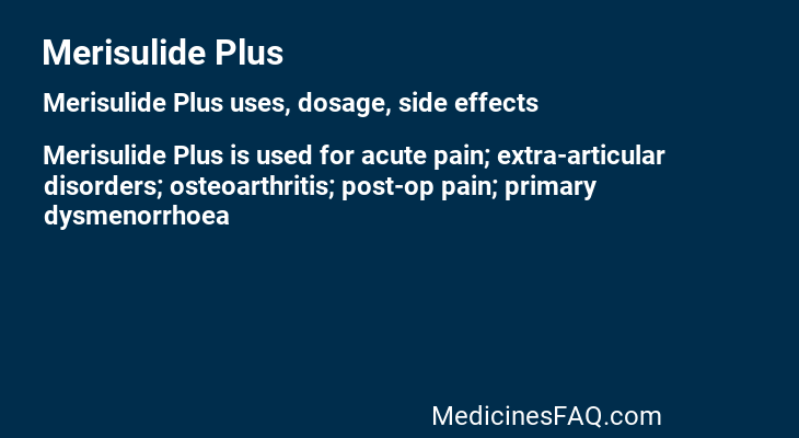 Merisulide Plus