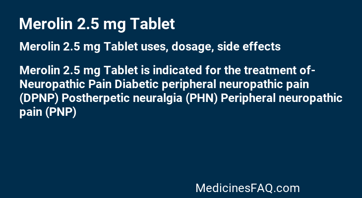 Merolin 2.5 mg Tablet