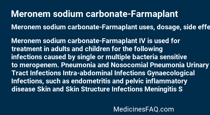Meronem sodium carbonate-Farmaplant