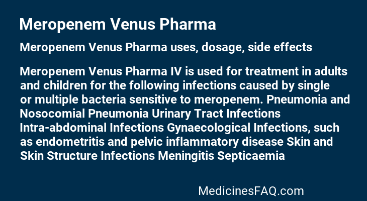 Meropenem Venus Pharma