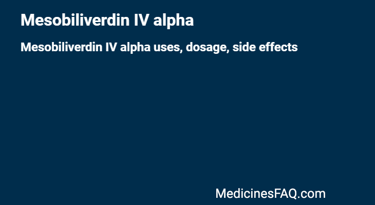 Mesobiliverdin IV alpha