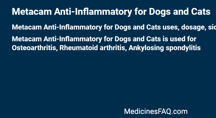 Metacam Anti-Inflammatory for Dogs and Cats
