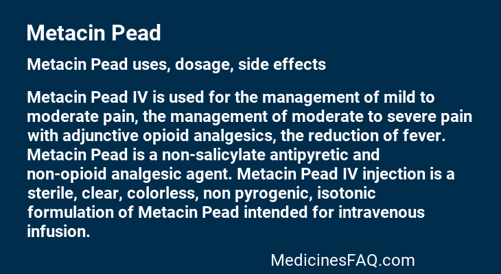 Metacin Pead
