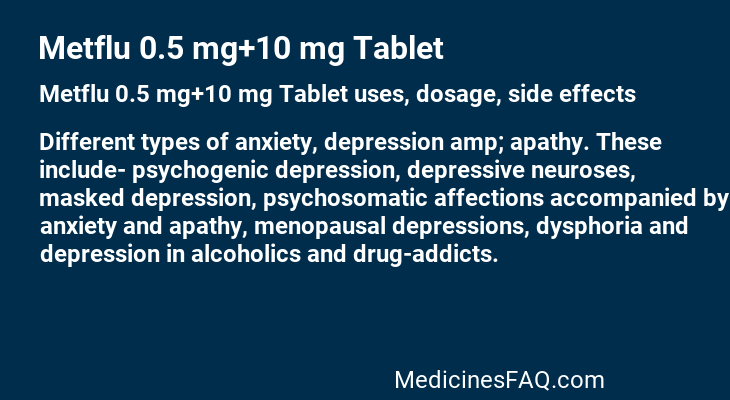 Metflu 0.5 mg+10 mg Tablet