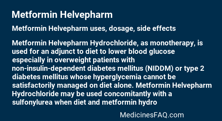 Metformin Helvepharm