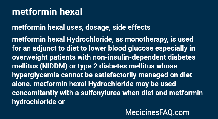 metformin hexal